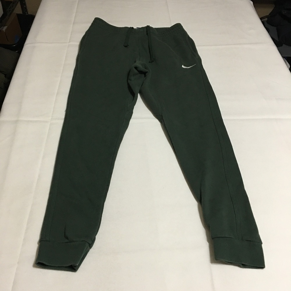 Nike Sportswear Club Fleece Joggers Mens Small Dark Green Sweatpants